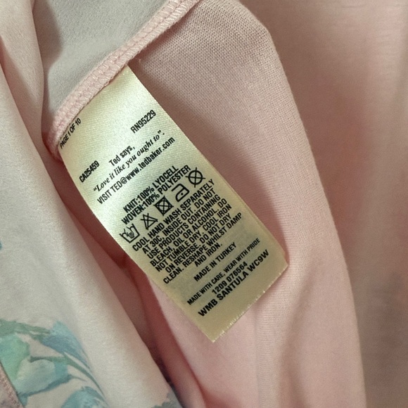 Ted Baker Santula Raspberry-Ripple-Print Tee Size 3 - Picture 11 of 11